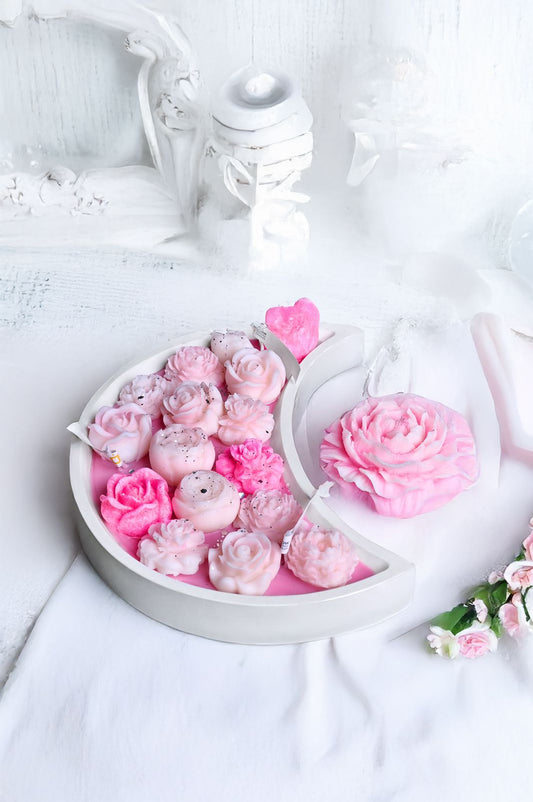 White Crescent Moon Template