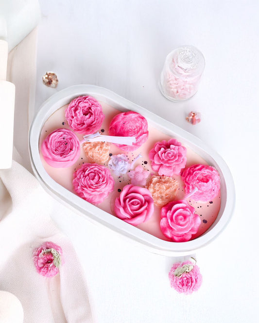 Plate with Pink Shades